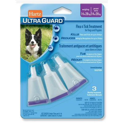 Hartz Ultra Guard Traitement antipuces/tiques pour chien 14-28kg