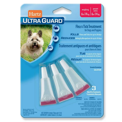 Hartz Ultra Guard Traitement antipuces/tiques pour chien 6-14kg