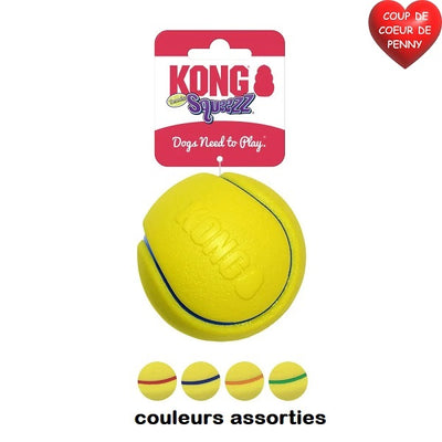 KONG Squeezz Tennis Balle Assorti large