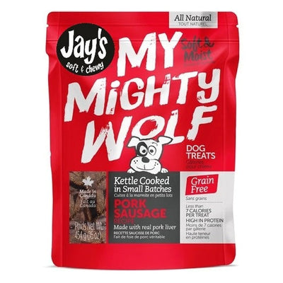 Jay's My Mighty Wolf au Porc pour chiens 454g