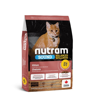 Nutram Sound S1 Chaton Poulet Et Saumon 12lbs