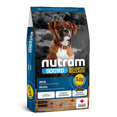 Nutram Sound S49 pour Chien Saumon 25lbs