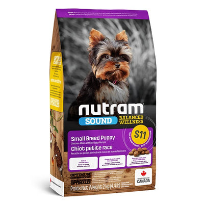 Nutram Sound S11 Chiot Petite Race Sans Grains Poulet et Oeufs 4.4lbs