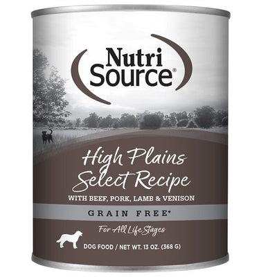 NutriSource Select High Plains Sans Grains 368g