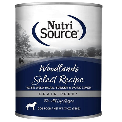 NutriSource Select Woodlands Sans Grains 368g