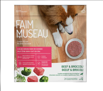 Faim Museau bœuf et broccoli pour chien 6lb