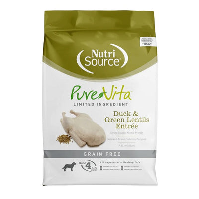 NutriSource Pure Vita Canard et Lentilles vertes pour chiens 5lb