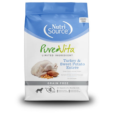 NutriSource Pure Vita Dinde et patate douce pour chiens 25lb