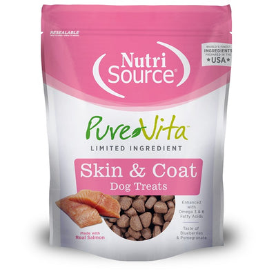NutriSource Pure Vita gâteries peau et pelage pour chiens 170g