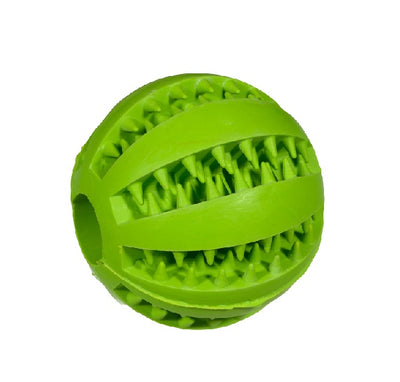 Balle verte interactive pour chien distributrice de gâteries 5 cm
