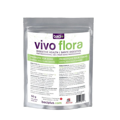 Baci+ Vivo Flora - Probiotique en poudre pour chiens 50g